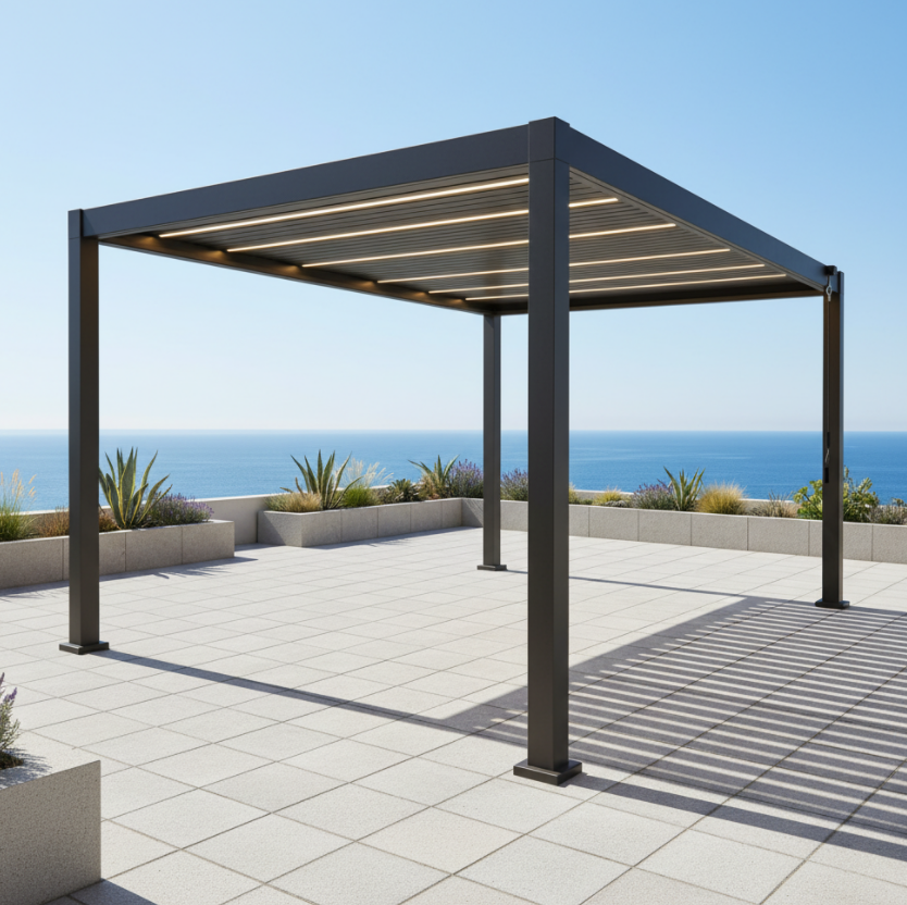 Customized Outdoor Modern Aluminium Bioclimatica Pergola Gazebo Tent